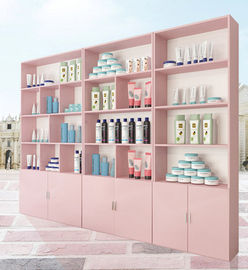 중국 백색/분홍색 상점 전시 내각, 화장품 상점을 위한 상업적인 진열장 협력 업체