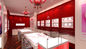 보석상 실내 디자인을 위한 분홍색/빨간 잠그는 보석 진열장 협력 업체