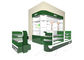 상표 화장용 상점을 위한 호화스러운 녹색 화장용 전시 진열장/메이크업 간이 건축물 협력 업체
