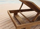 유행 레크리에이션 나무로 되는 바닷가 침대 방수 옥외 주문을 받아서 만들어진 로고 협력 업체